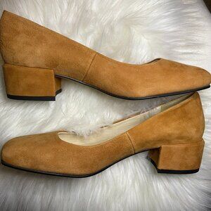 Faryl Robin for Anthropologie Camel Block Heels Size 36